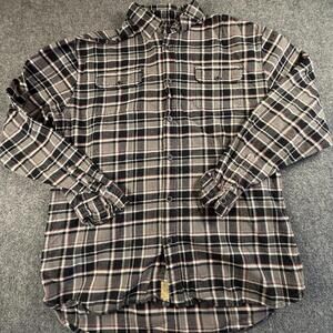 JACHS Men's Plaid Casual Shirt 100% Cotton XLT #1497